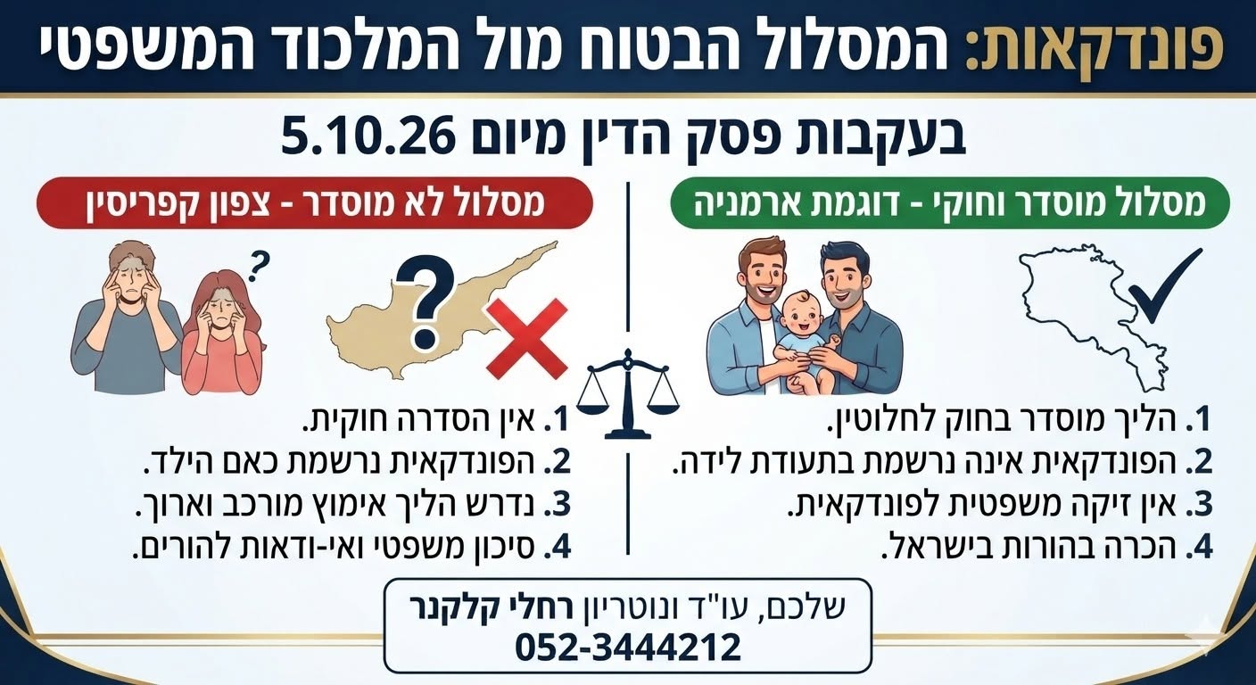 פונדקאות בארמניה מול קפריסין – השוואה משפטית בעקבות פסק הדין מ-5.10.2026